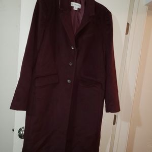 Liz Claiborne coat, XL, burgundy